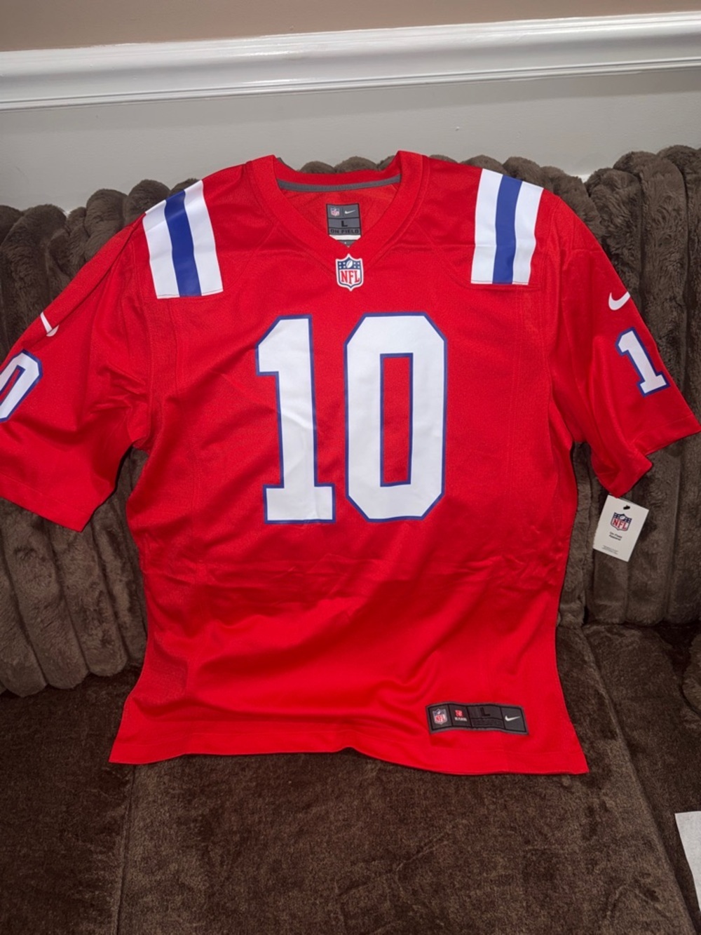 Nike Mac jones New England patriots alternate game jersey new with tag